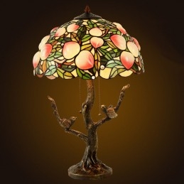 Peach Tiffany Stained Glass...