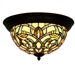 Tiffany Stained Glass Flush...