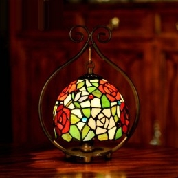 Rose Tiffany Stained Glass...